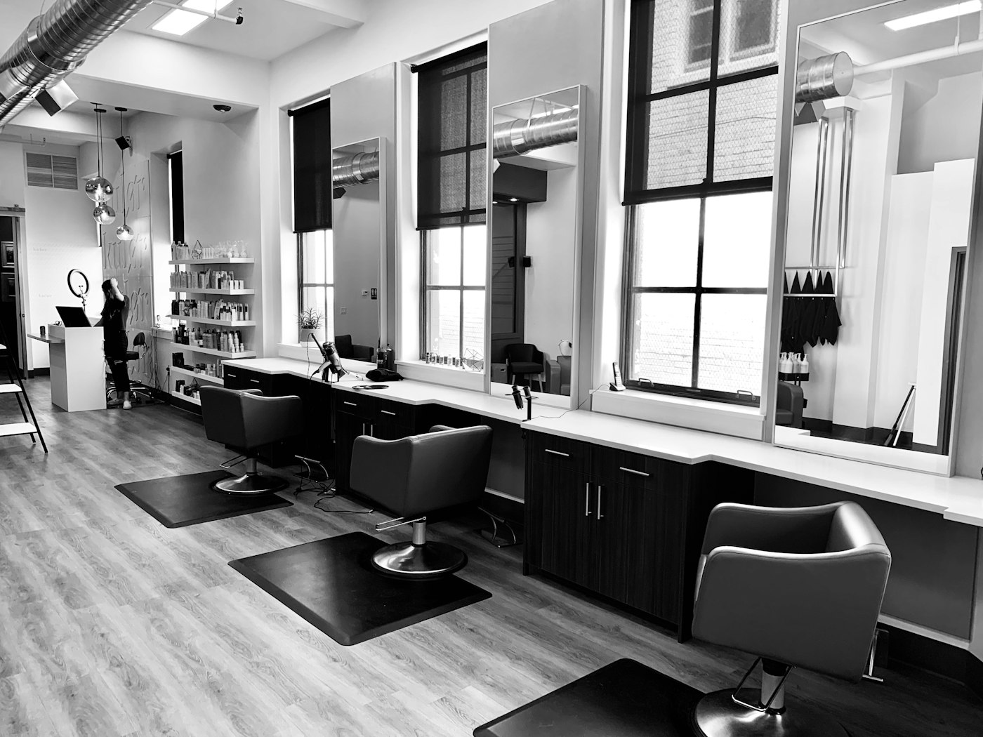 Hair care consultation in a clinic setting